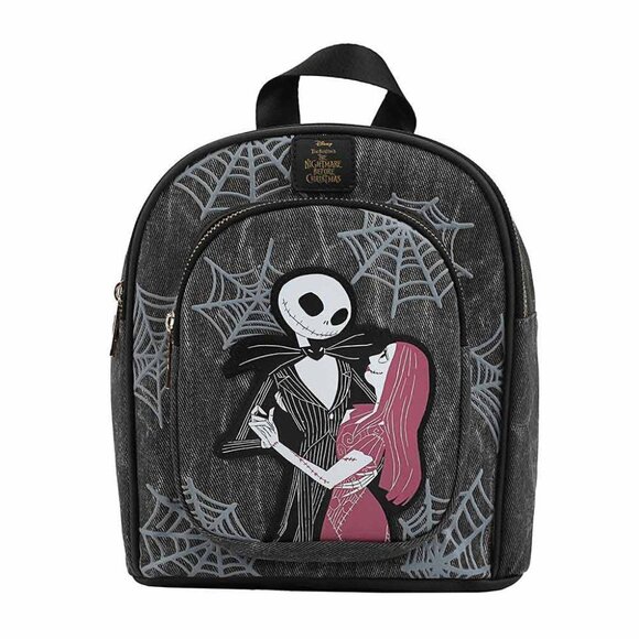 Nightmare Before Christmas Jack and Sally Mini Backpack with Zero Coin ID Wallet - Picture 3 of 13